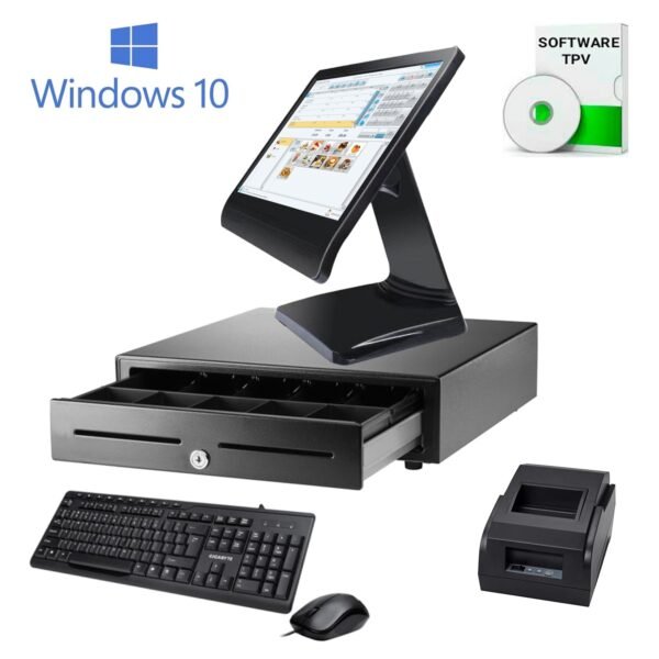15.5″ 触摸屏收银机套装（Pack TPV 15.5″ Táctil） - Imagen 5